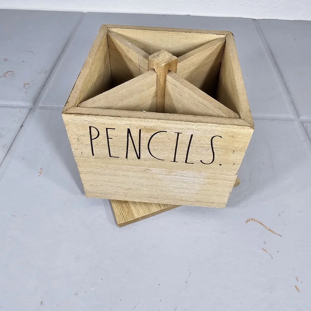 Rae Dunn Wooden Pencil And Pen Holder